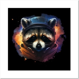 space raccoon Posters and Art